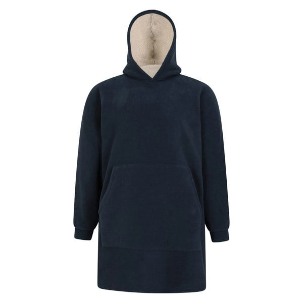 Mountain Warehouse Mens Snug Borg Hoodie Blanket - Navy