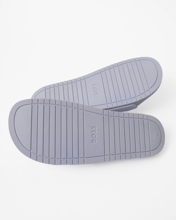 BOSS Orange Aryeh Italian Made Slides With Large Logo Detail sole