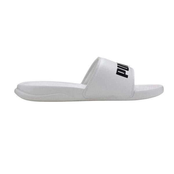 Puma Mens Popcat Flat Sliders - White - 