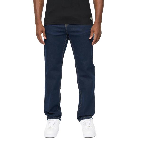 Crosshatch Mens Detendu Relaxed Fit Jeans - Raw Wash