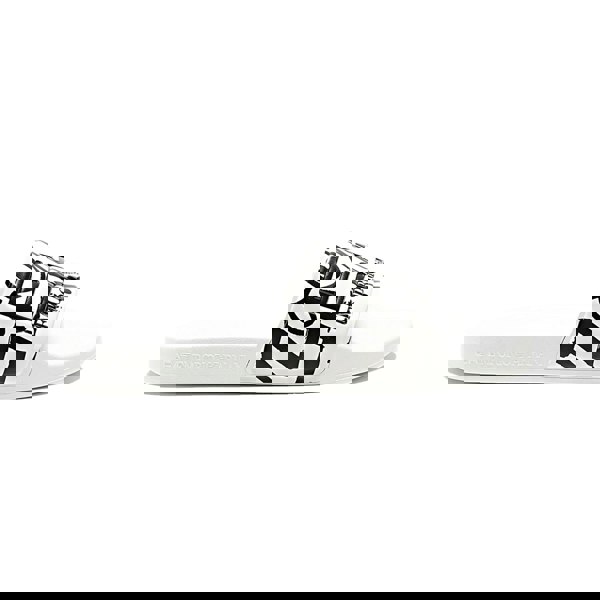 Emporio Armani EA7 EA7 Emporio Armani Visibility Logo Slides White/White Writing Print