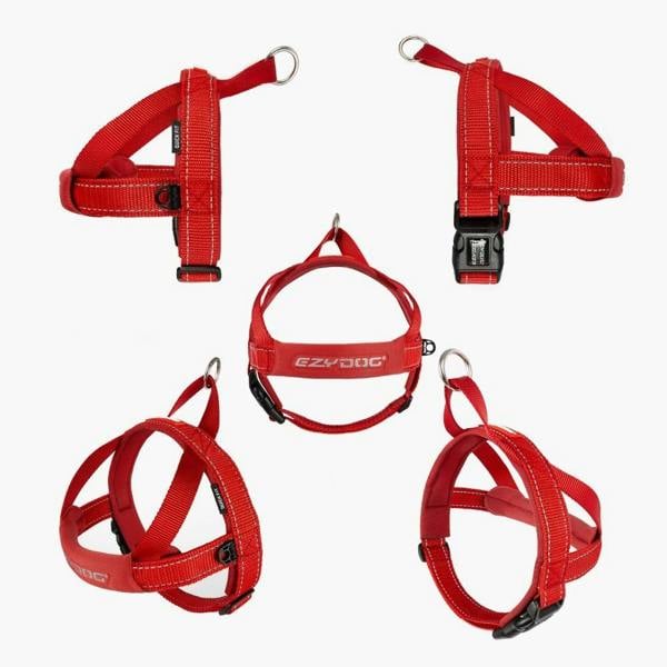 EzyDog Quick Fit Dog Harness in Red