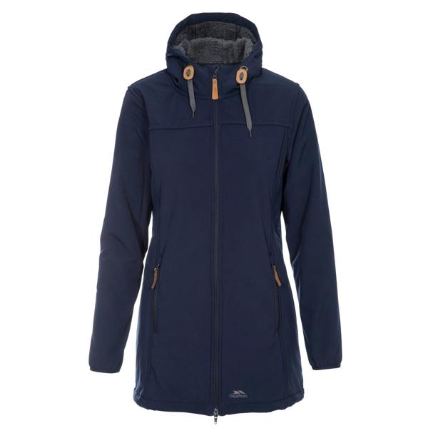 Trespass Womens/Ladies Kristen Longer Length Hooded Waterproof Jacket - Navy - 