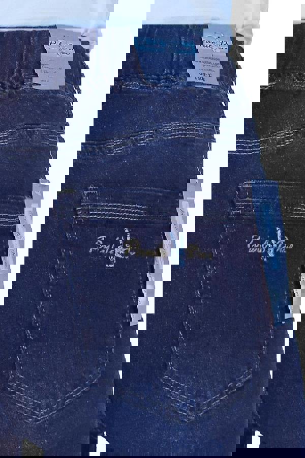 Paulo Due Womens Pull On Denim Capri Shorts