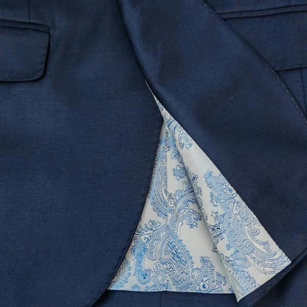 Men’s Slim Fit 3-Piece Wool-Blend Suit – Navy