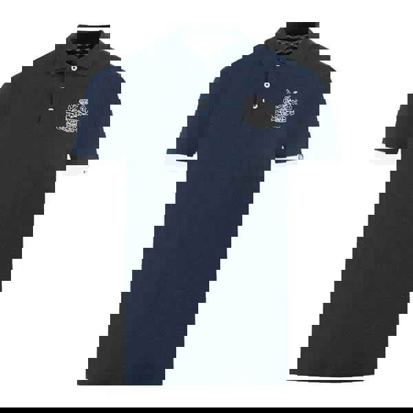 Aquascutum Unisex Adult Branded Collar Polo Shirt - Navy - 