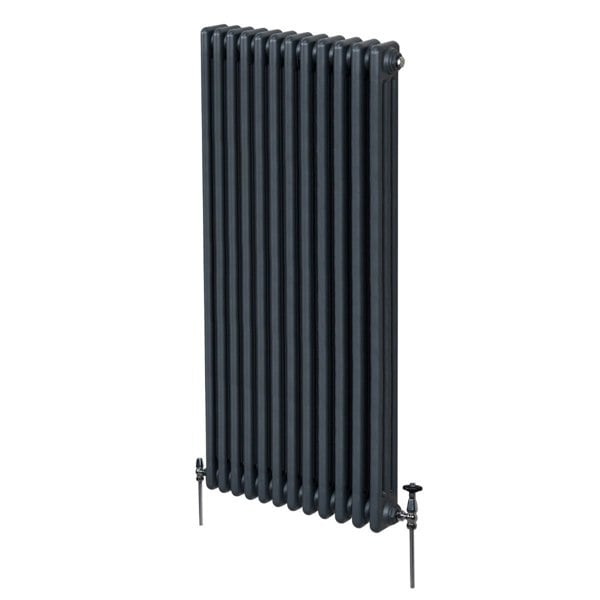 Monstershop Traditional 3 Column Radiator - 1800 x 562mm - Anthracite Grey