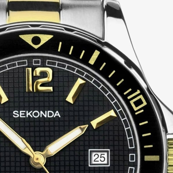 Sekonda Dive Two Colour Black Dial Watch 1581