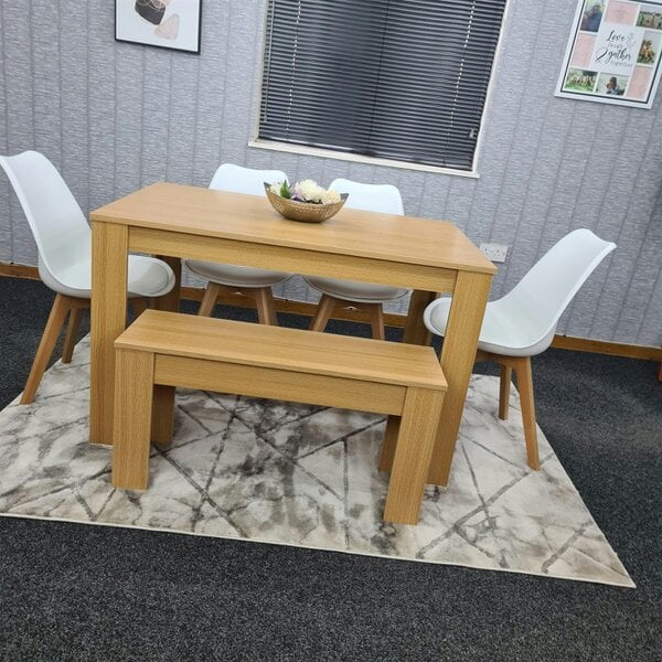 Kosy Koala Dining Table Set with 4 Chairs Dining Room and Kitchen table set of 4, and Bench