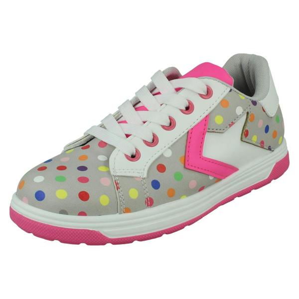 Spot On Girls Spot On Polka Dot Trainers H2651