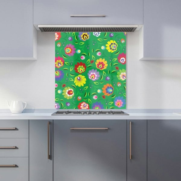 Warren Reed - Designer Polish Folk Floral Kitchen Splashback