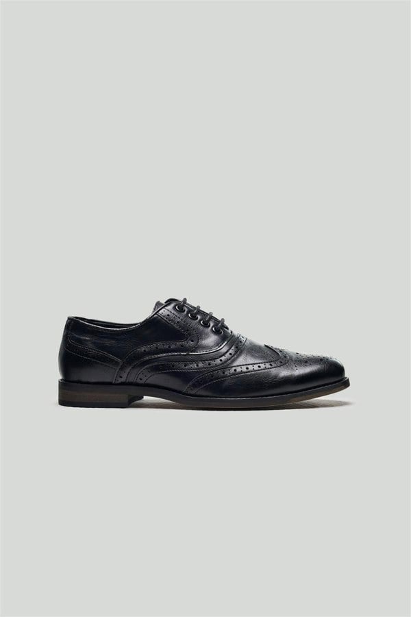 House of Cavani Boys Russel Black Shoes