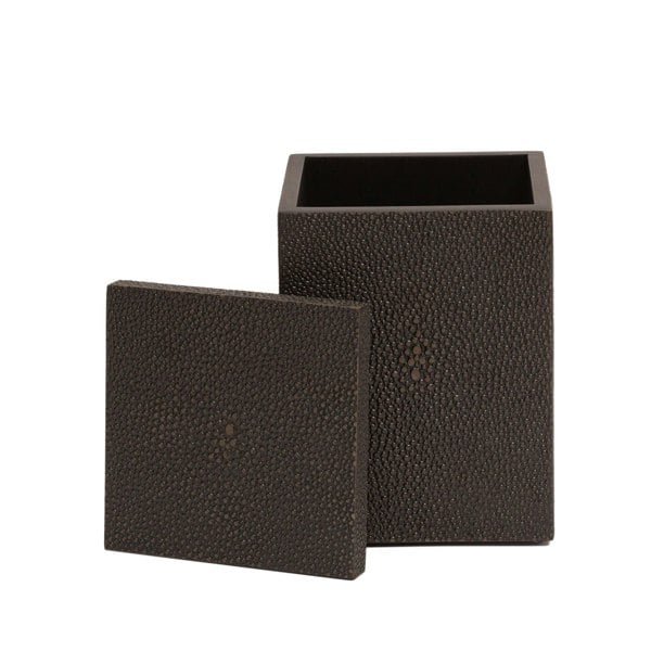 POSH TRADING COMPANY Chelsea Cotton Wool Box - Shagreen Chocolate