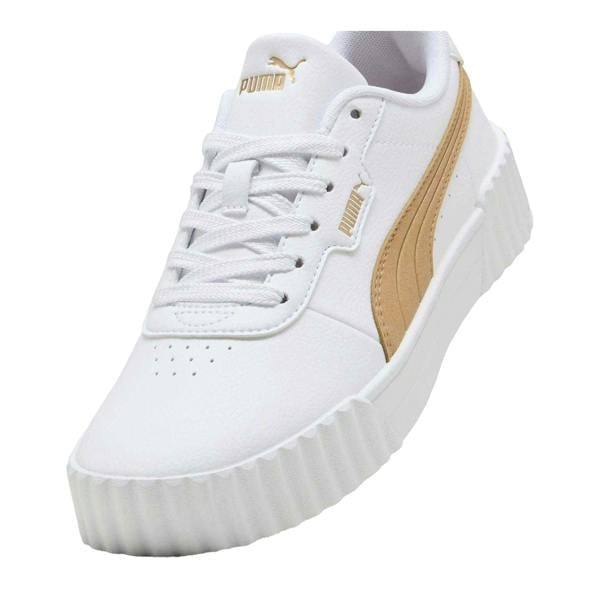 Puma Womens/Ladies Carina 3.0 Metallic Trainers - White