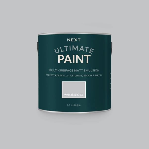 Next Warm Mid Grey Mixed To Order Ultimate Paint 2.5L