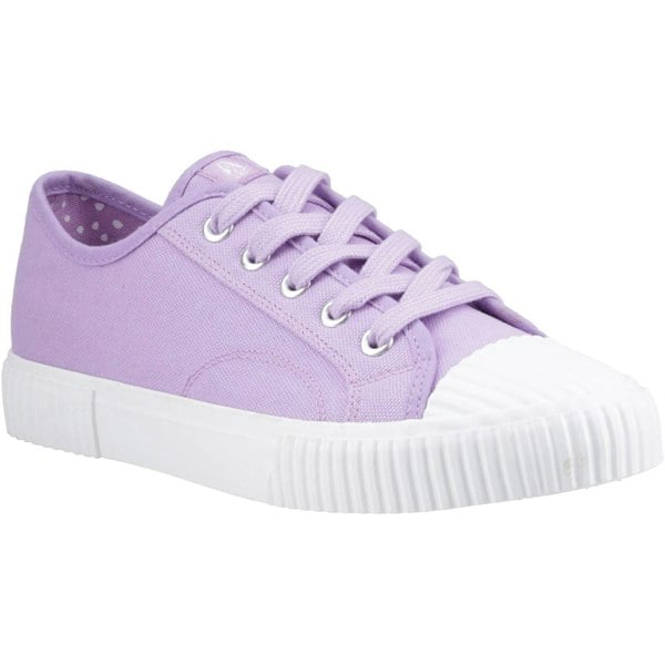 Hush Puppies Freya Canvas Textile Women's Lilac Trainers