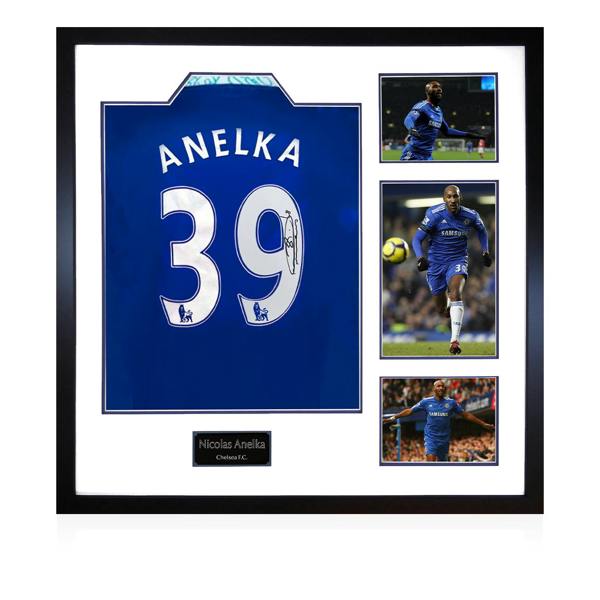 Nicolas Anelka Signed Chelsea Elite Frame