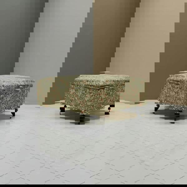 Durable Hand - finished Large Upholstered Ottoman Stool – Multi - Functional & Stylish - ISTOOLS