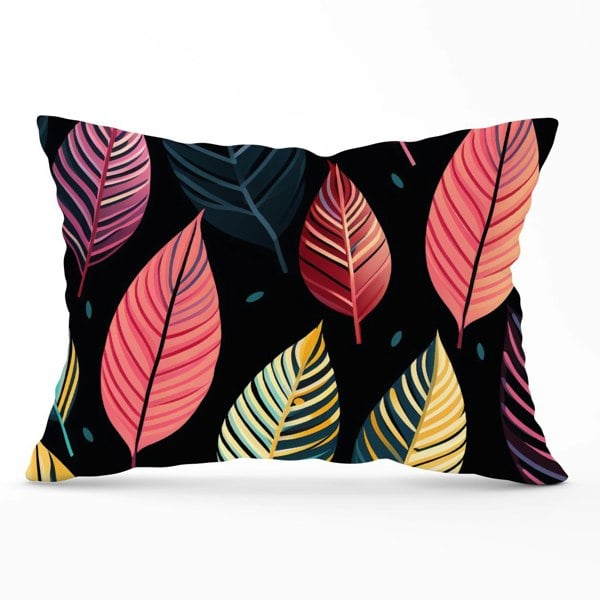 Warren Reed Colourful Leaves Pattern Cushions