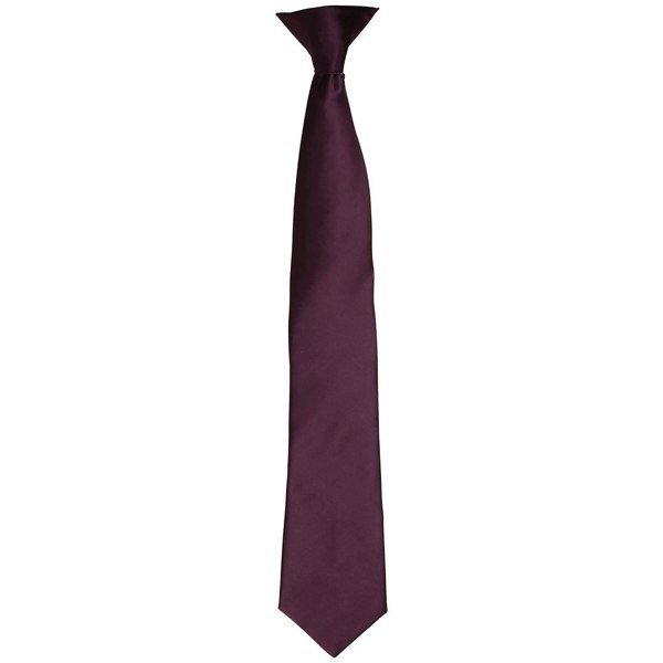 Premier Unisex Adult Satin Tie - Aubergine