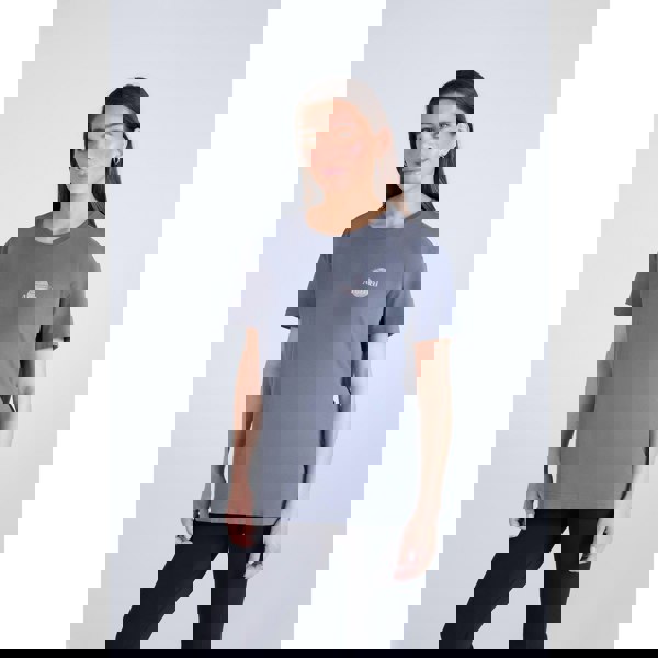 Animal Womens Leena Organic Cotton Boxy T-Shirt - Grey