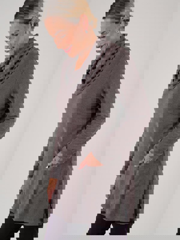 PennyPlain Tunic Cowl Neck Top - Taupe