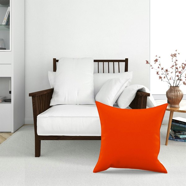 Warren Reed Flame Orange Floor Cushion