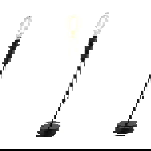 Traditional and Classic Table Lamp Base in Matte Black with Pull Cord Switch Image 4