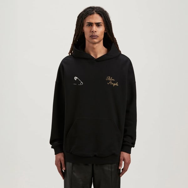 Palm Angels Palm Paris Logo Black Hoodie