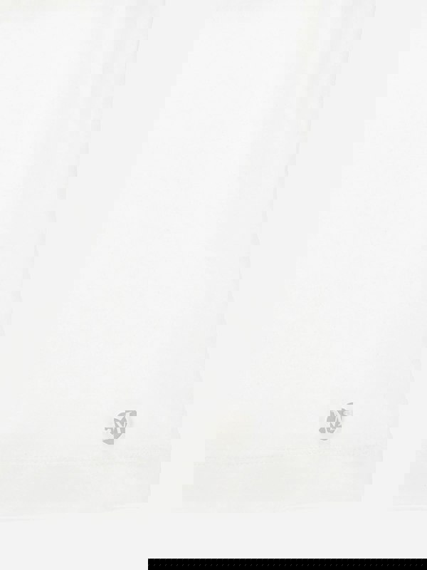 Monnalisa Girls Floral Ruched T-Shirt in Ivory