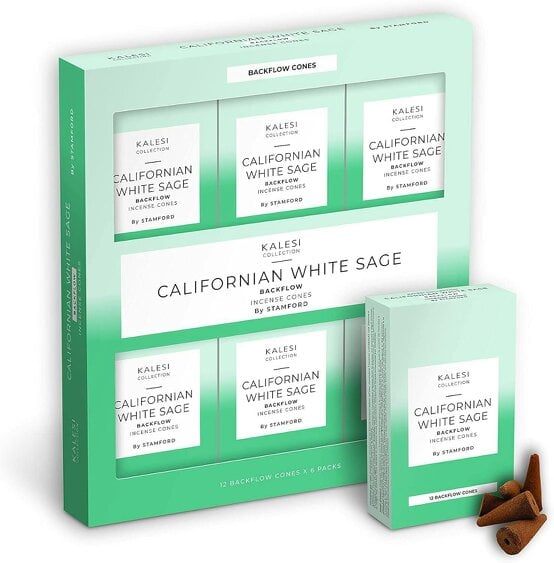 Kalesi Collection Californian White Sage Backflow Incense Cones