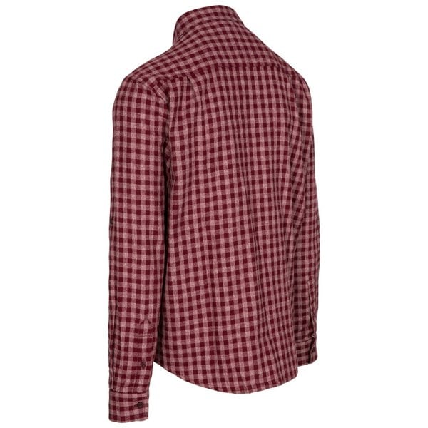 Trespass Mens Participate Shirt - Prune Check