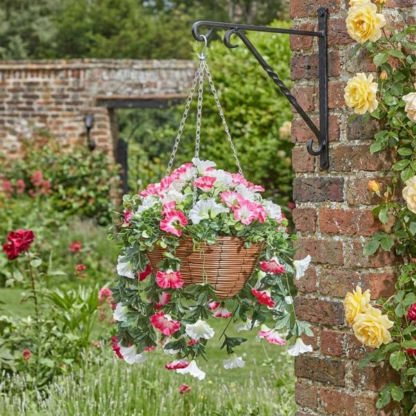 Garden Greatness Summer Bloom Artificial Hanging Basket