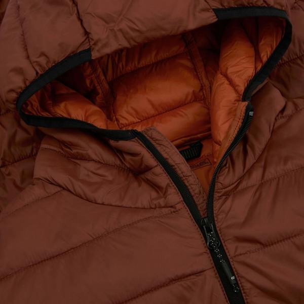 Regatta Mens Marizion Baffled Hooded Padded Jacket - Burnt Henna - 