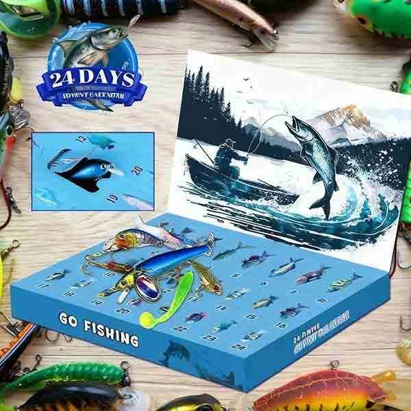 Leaper 24 Days Christmas Countdown Fish Tackle Set