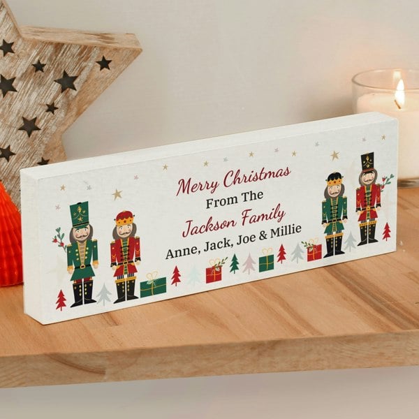 Personalised Memento Company Personalised Christmas Nutcracker Wooden Mantel Decoration