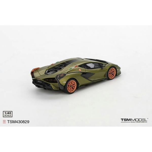 MCSlots Lamborghini Sian FKP 37 Verde Gea Matt 1:43 Scale TSM430829