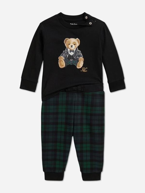 Ralph Lauren Kids Ralph Lauren Baby Boys Polo Bear Tracksuit in Navy