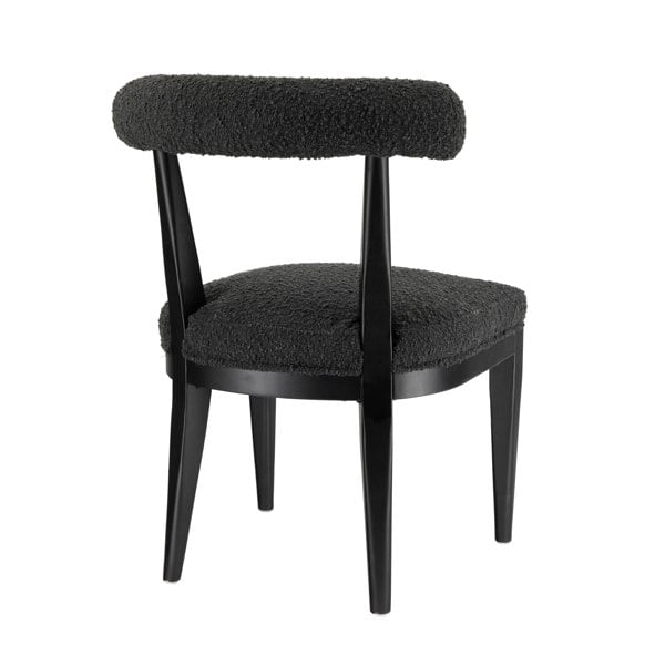 Furniture Edit Palla Black Boucle Dining Chair