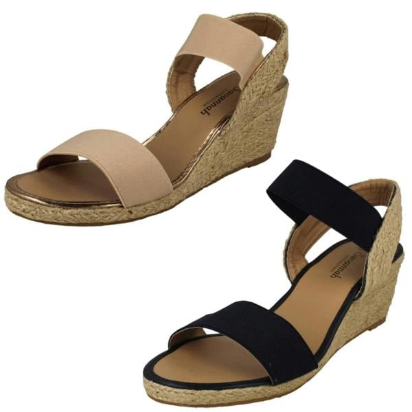 Savannah Womens Savannah Slip On Wedge Heeled Sandal F2297
