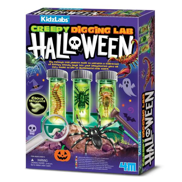 4M Creepy Digging Lab - Halloween | Science Kits for Kids with Insect Toys