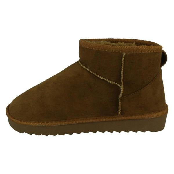 Spot On Ladies Spot On Chunky Sole Wide Fit Casual Ankle Boots F4462