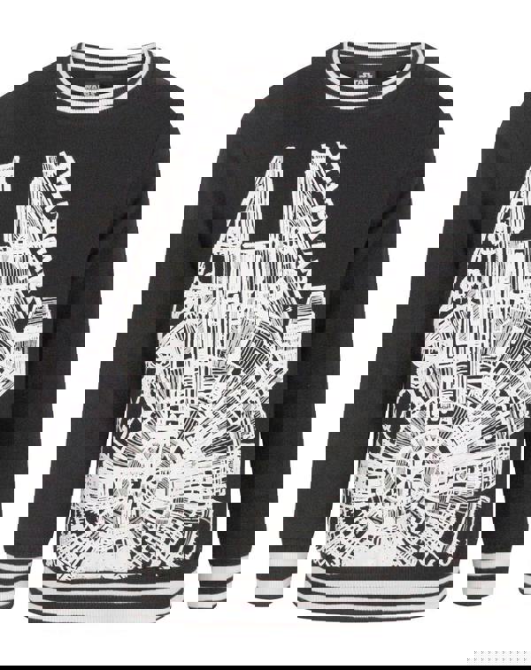 Star Wars Boys Black Milennium Falcon Sweatshirt