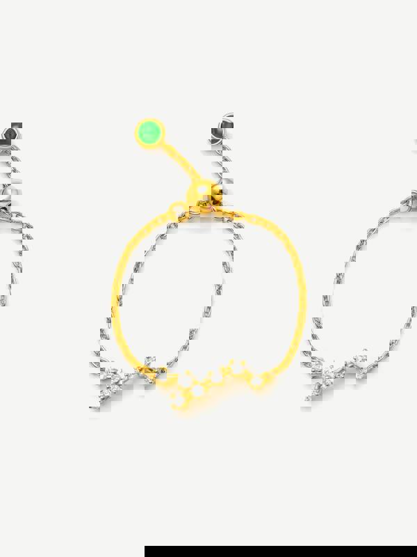 MUCHV Adjustable Constellation Chain Ring - Gold or Silver Plated