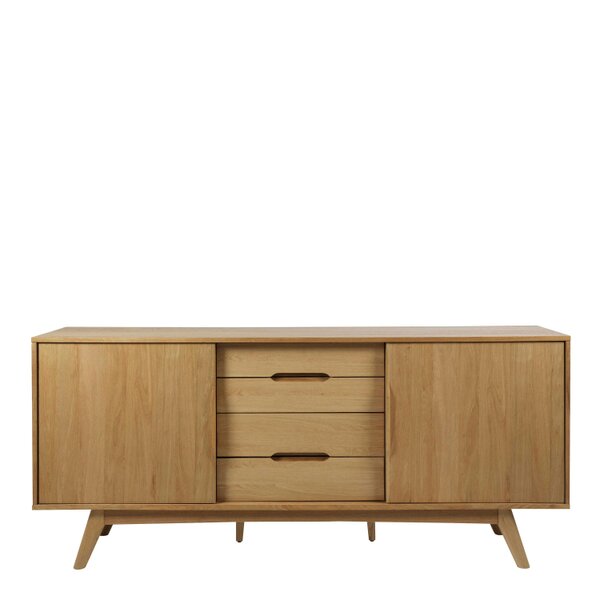 Wyld Haus Mossbloom Oak 2 Door 4 Drawers Sideboard