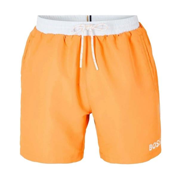 Boss Mens Starfish Swim Shorts - Light Orange - 