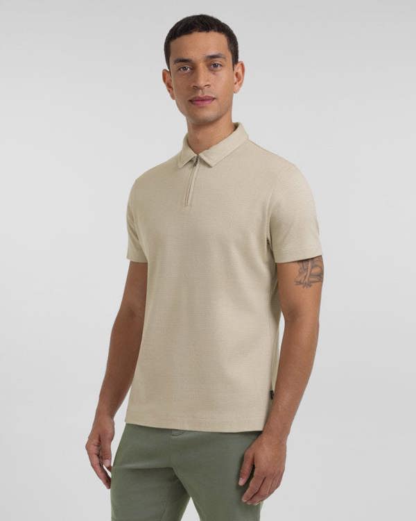 Steel & Jelly Hatton - Mini Geo Jacquard Polo Shirt