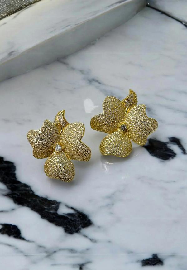 Still life of the earrings.