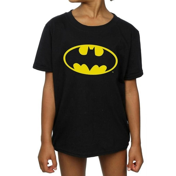 Batman Girls Logo Cotton T-Shirt - Black