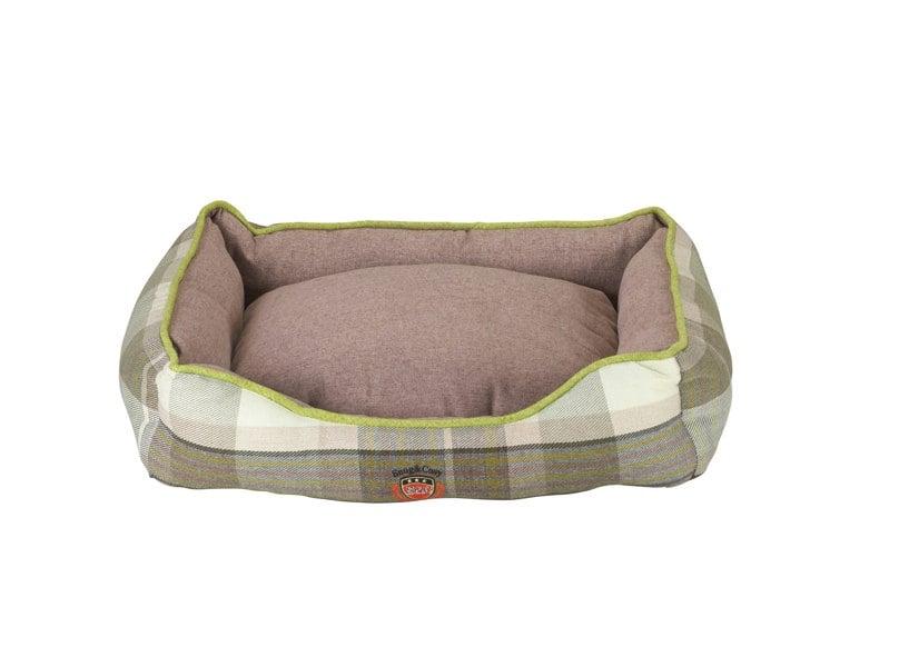 Snug and Cosy Pets The Green Check Bed